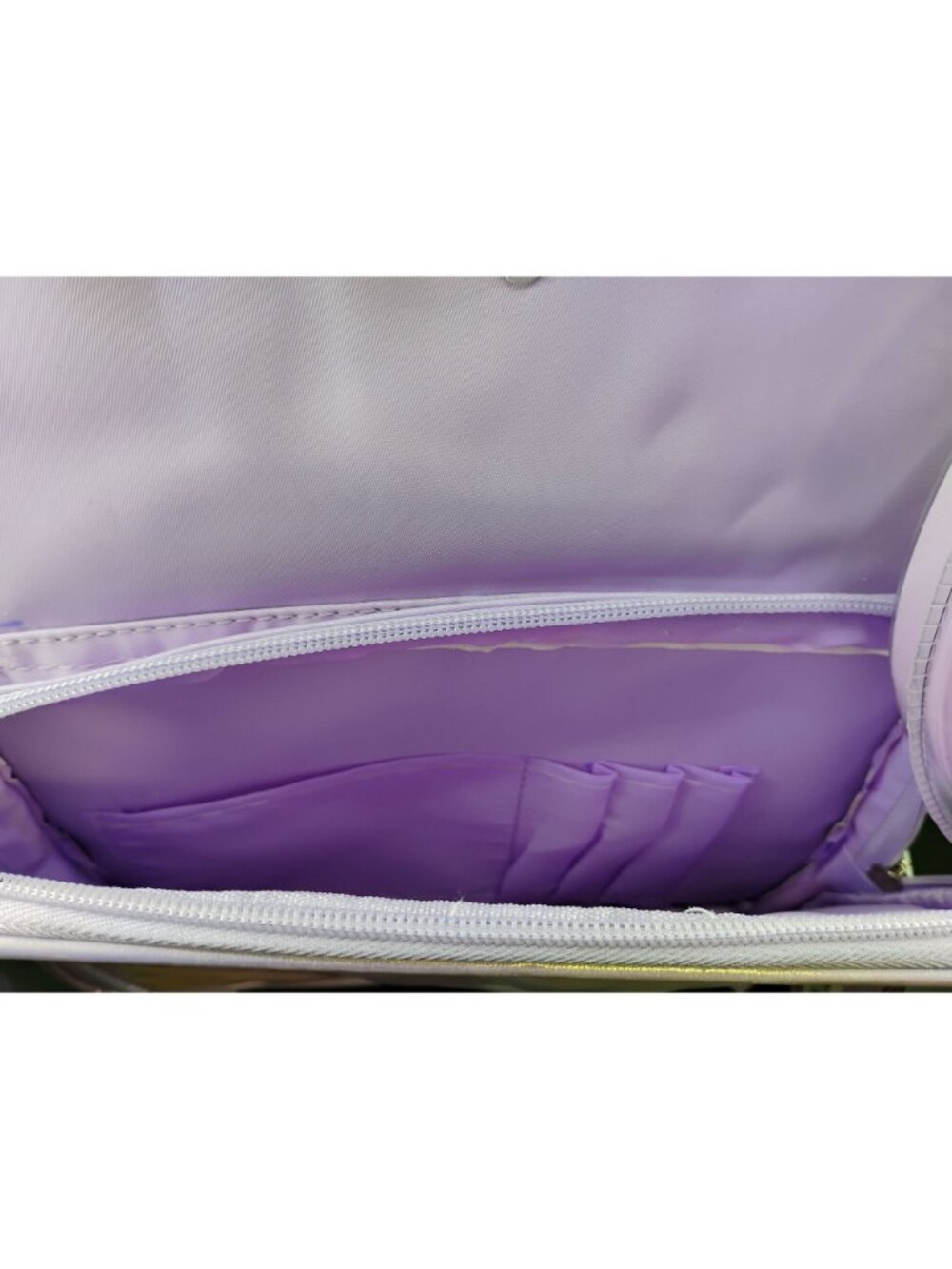 Pastel Lavender Backpack With Headphones Set Youth Adjustable Straps Durable - Picture 5 of 16